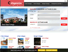 Tablet Screenshot of cottagesingoa.com